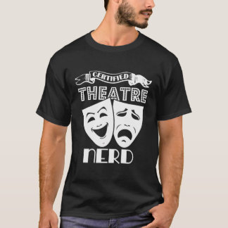 Camiseta Teatro certificado por novedad Nerd Long Sleeve T 