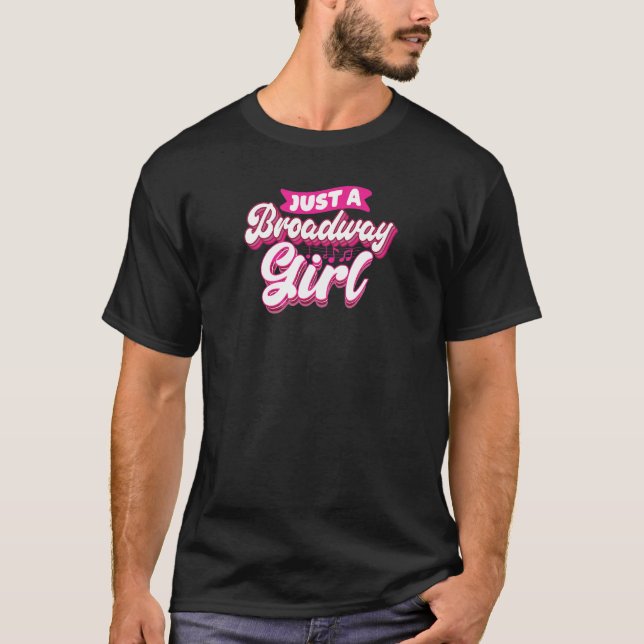 Camiseta Teatro Chica de Broadway Tespia Musical (Anverso)