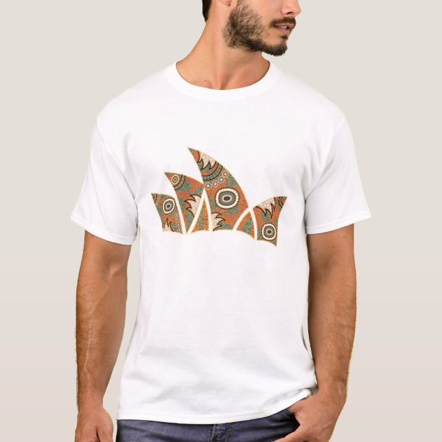 Camiseta Teatro de la ópera de Aborigin Sydney (Anverso)