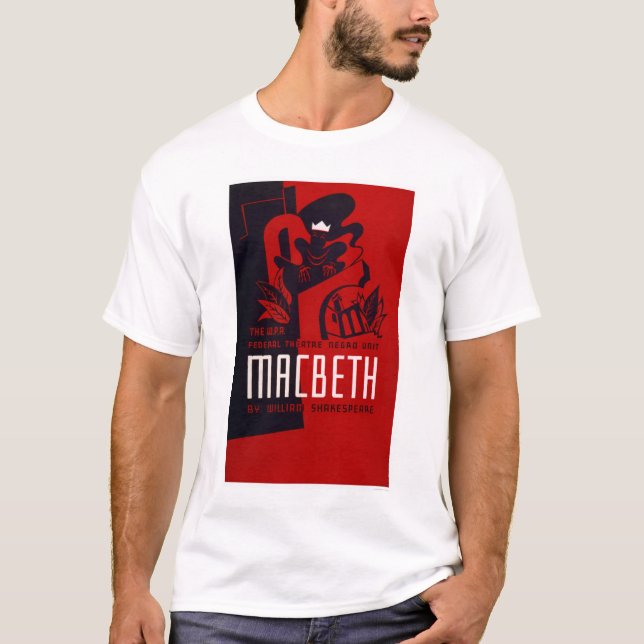 Camiseta Teatro del negro de Macbeth WPA 1937 (Anverso)