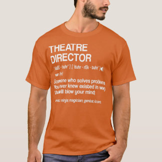 Camiseta Teatro Director Definición Amenaza musical de Broa