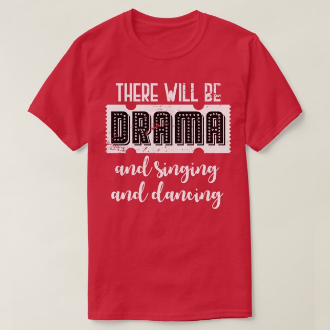 Camiseta Teatro Drama Actor (Diseño del anverso)