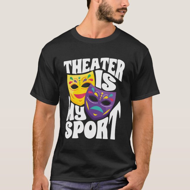 Camiseta Teatro Dramático Teatro Espio es mi deporte (Anverso)