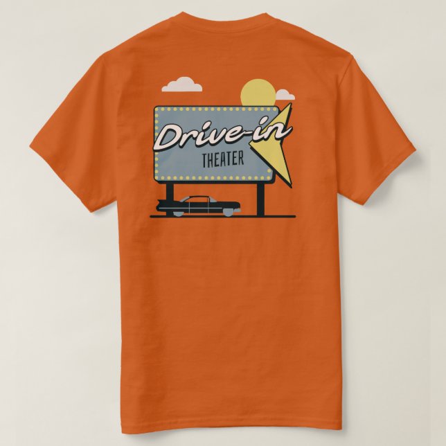 Camiseta Teatro Drive-In (Reverso del diseño)