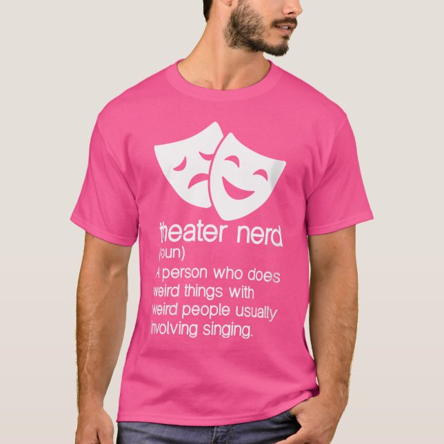 Camiseta Teatro femenino Nerd Noun Fan Música de ópera A (Anverso)