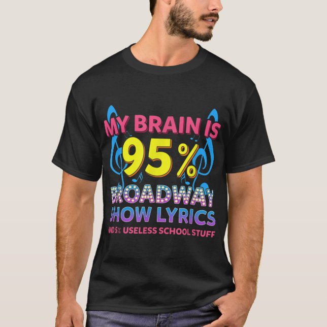 Camiseta Teatro Gracioso Humor Broadway Musical Show Escena (Anverso)