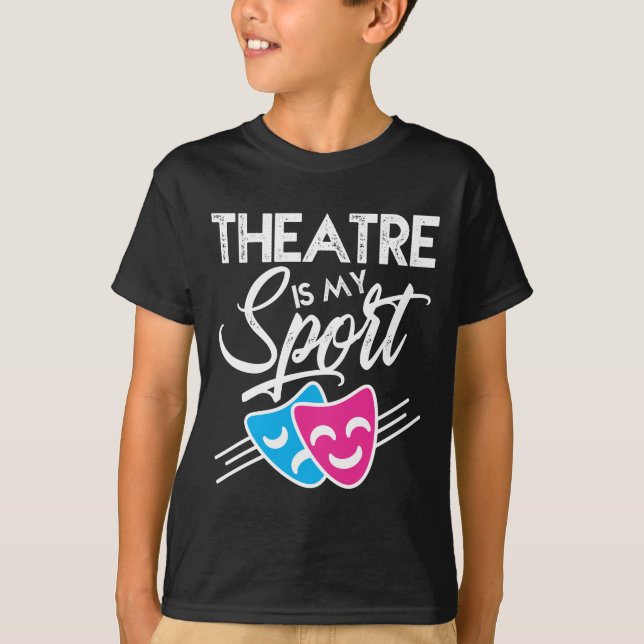 Camiseta Teatro máscaras de humor drama de Broadway (Anverso)
