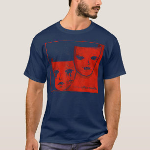 Camiseta Teatro Mask Soft Grunge Drama Comedia Insegura Per