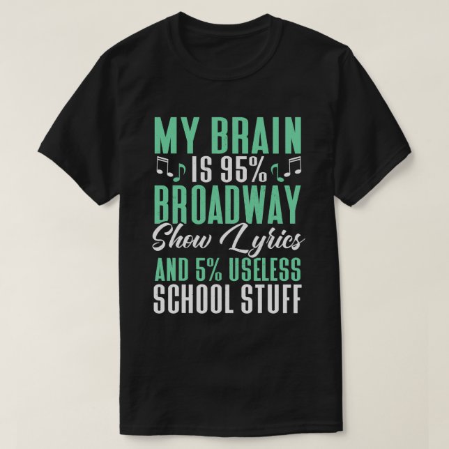 Camiseta Teatro musical de Broadway (Diseño del anverso)