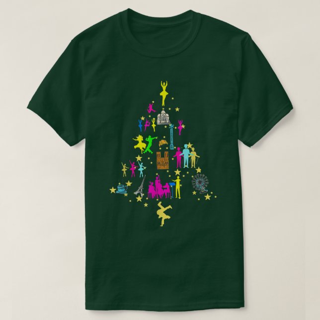 Camiseta Teatro musical de Broadway Árbol de Navidad (Diseño del anverso)