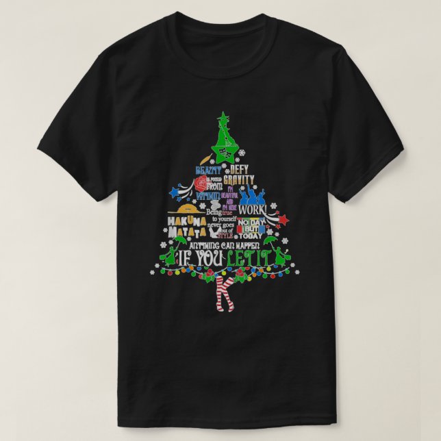 Camiseta Teatro musical de Broadway Árbol de Navidad Divert (Diseño del anverso)