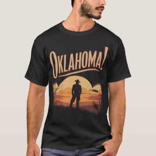 Camiseta Teatro Musical Retro de Oklahoma Teatro de Broadwa