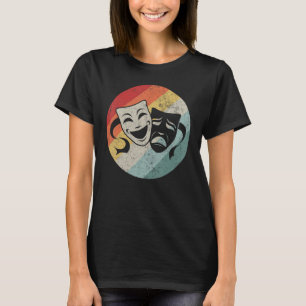 Camiseta Teatro musical retro Máscara Teatro actor Ner