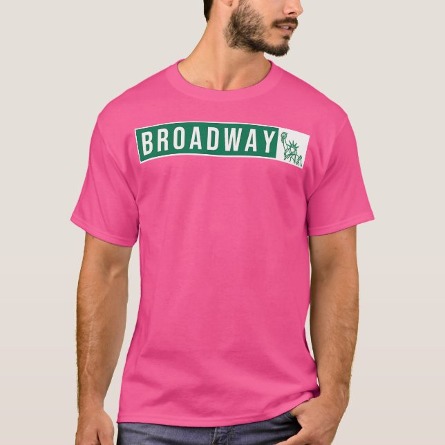 Camiseta Teatro musical - Rótulo de Broadway Street (Anverso)