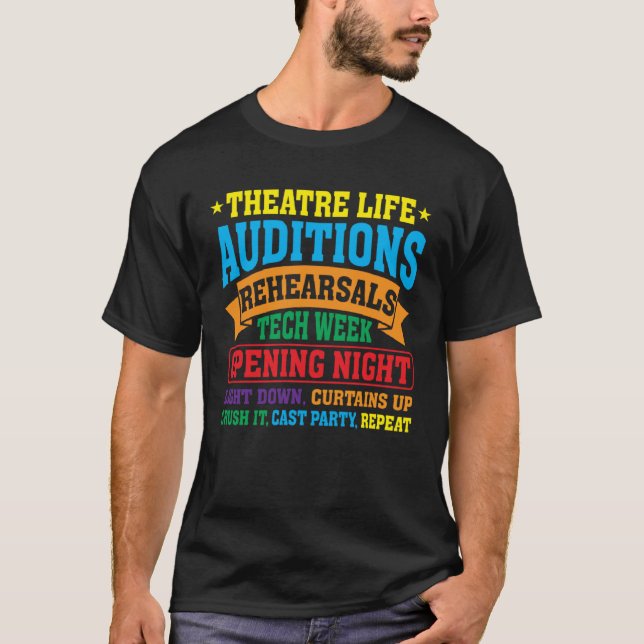 Camiseta Teatro Nerd Actor Teatro musical Tespio (Anverso)