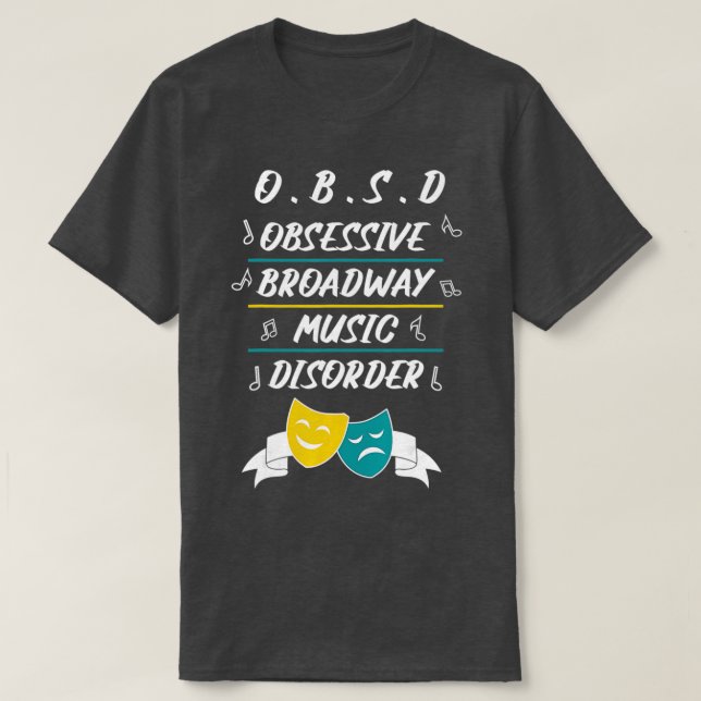 Camiseta Teatro Nerd de Lover Musical de Broadway (Diseño del anverso)