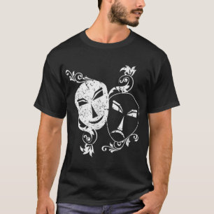 Camiseta Teatro Nerd Por Drama Actor Gracioso Máscaras De R