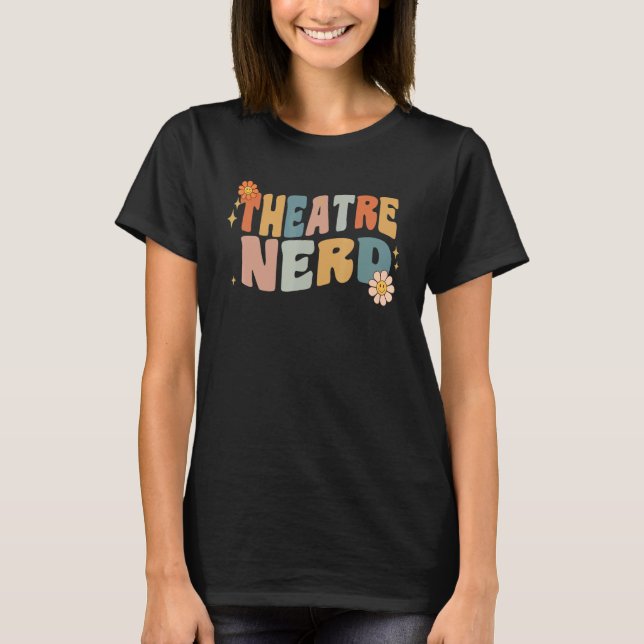Camiseta Teatro Retro Nerd Teacher Mujeres Auditorio C (Anverso)