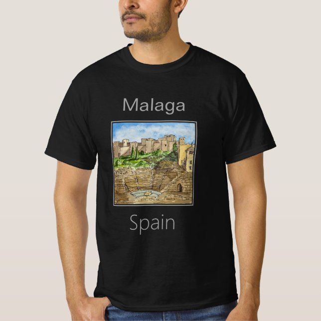 Camiseta Teatro romano, Málaga, España (Anverso)