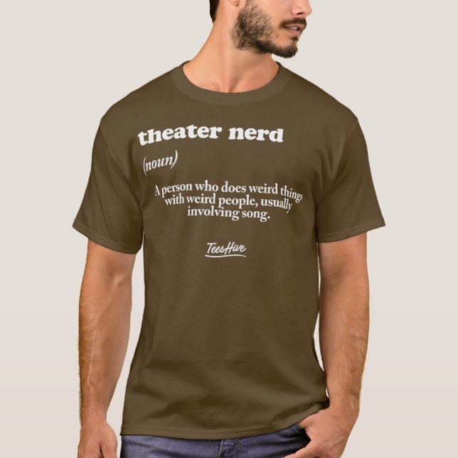 Camiseta Teatro Teatro de interpretación Nerd (Anverso)