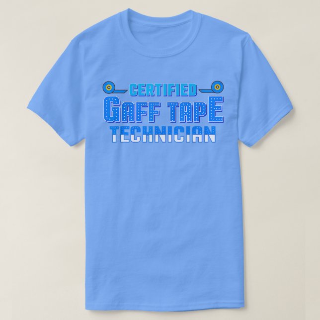 Camiseta Teatro Técnico de Cinta Gaff Certificado (Diseño del anverso)