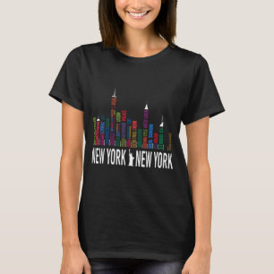 Camiseta Teatros de Broadway Nueva York Silueta
