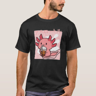 Camiseta Teaxolotl Kawaii Axolotl Bubble Tea Funny Snaxolot