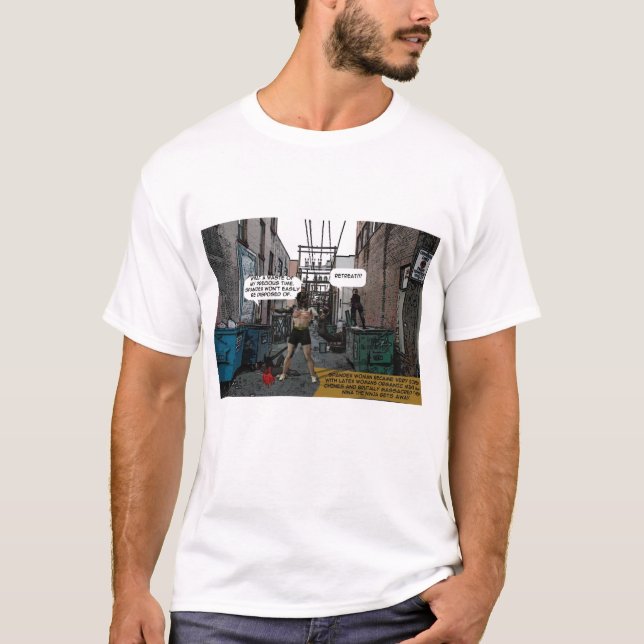 Camiseta tebeos de la mujer de Spandex (Anverso)