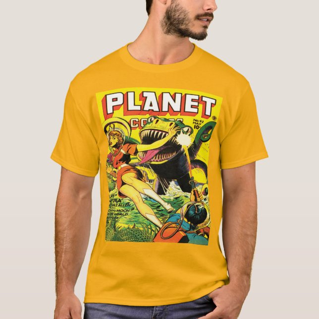 Camiseta TEBEOS SCI FI del PLANETA de los años 40 (Anverso)