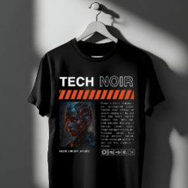 Camiseta Tech Noir Cyberpunk Androide