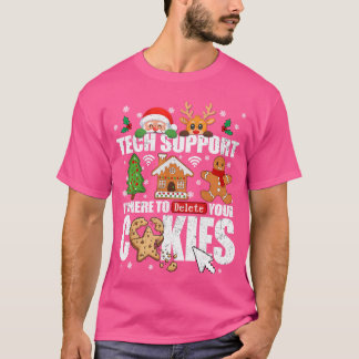 Camiseta Tech Support Delete Your Cookies Men Ugly Christma