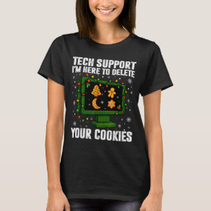Camiseta Tech Support Elimine Sus Cookies Hombres Feo Chris