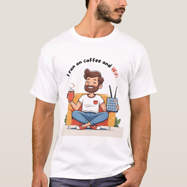 Camiseta Tech T-Shirt - Humor de trabajo remoto (Anverso)