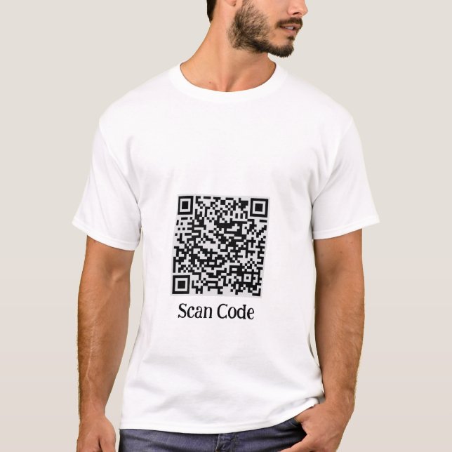 Camiseta Tech‑Wear QR Code Shirt” (Anverso)