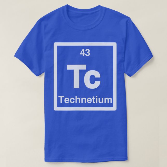 Camiseta Technetium - Tc - Periodic Table of Elements - Sci (Diseño del anverso)