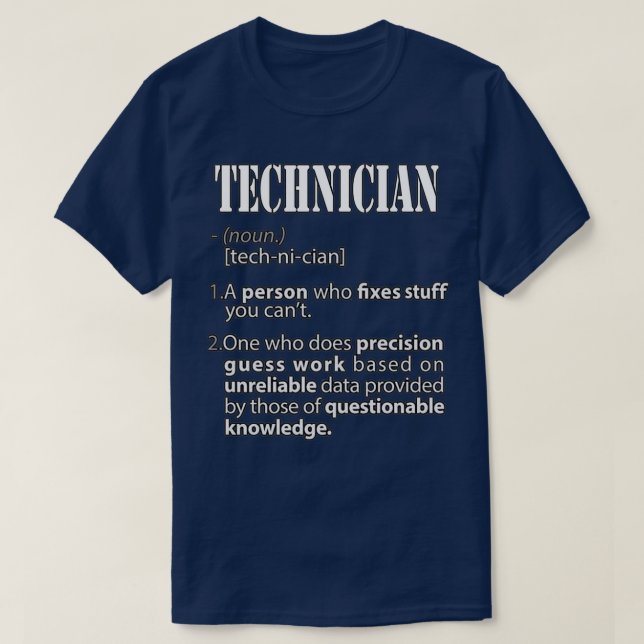 Camiseta Technician  (Diseño del anverso)