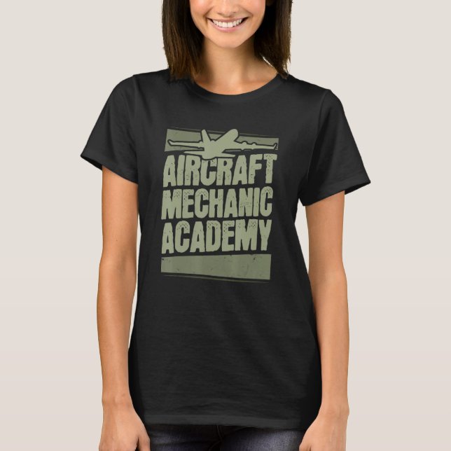 Camiseta Technician Academy Engineer  Aircraft Mechanic (Anverso)