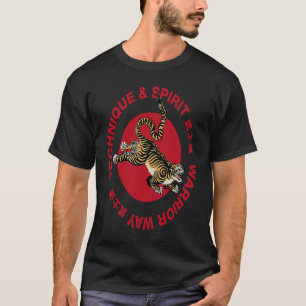Camiseta Technique & Spirit Jiu Jitsu MMA Judo Kung Fu Warr
