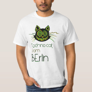 Camiseta Techno cat from Berlin - Catsondrugs.com