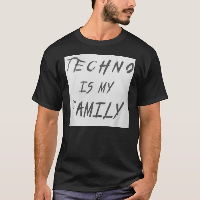 Camiseta Techno es mi familia (Anverso)