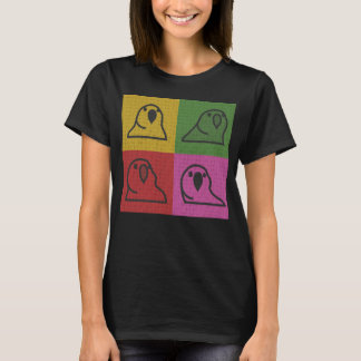 Camiseta Techno Fiesta Parrot Pop Art TShirt