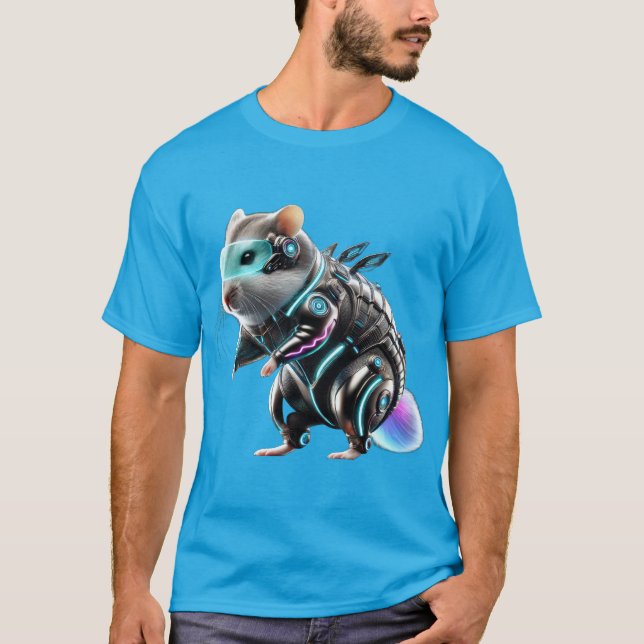 Camiseta Techno Hamster: El orinal neón (Anverso)