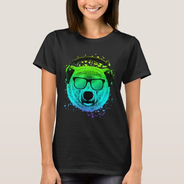 Camiseta Techno Music Dj For Ravers Edm Psychedelic Polar B (Anverso)