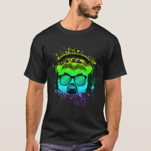 Camiseta Techno Music Dj Ravers Edm Monkey Psychedelic Lemu