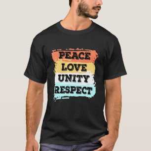 Camiseta Techno Music Peace Love Unity Respect Rave Fiesta 