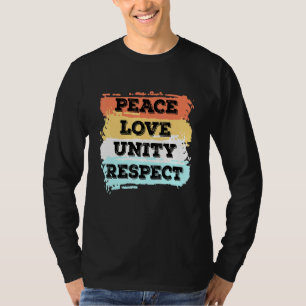 Camiseta Techno Music Peace Love Unity Respect Rave Fiesta 