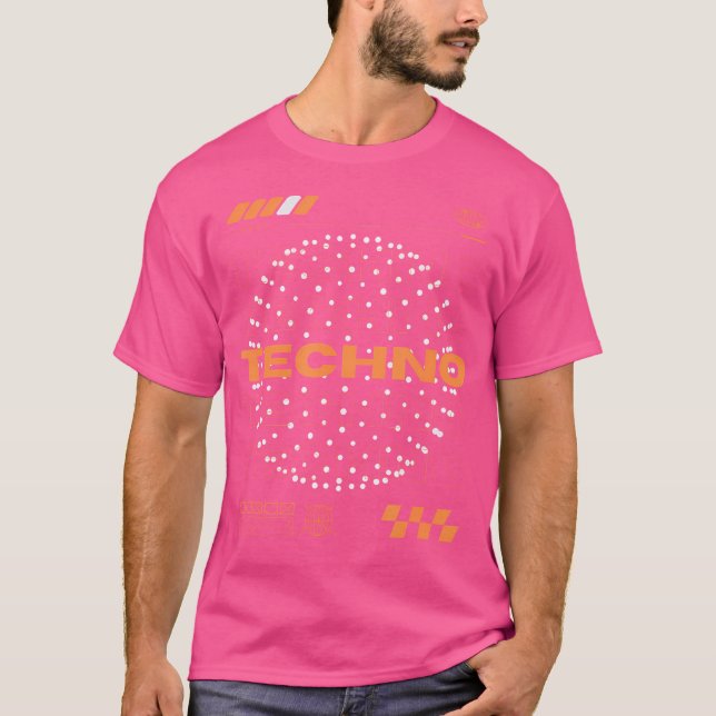 Camiseta Techno Orb Edm Rave - Niños Adultos Unisex-Negros (Anverso)