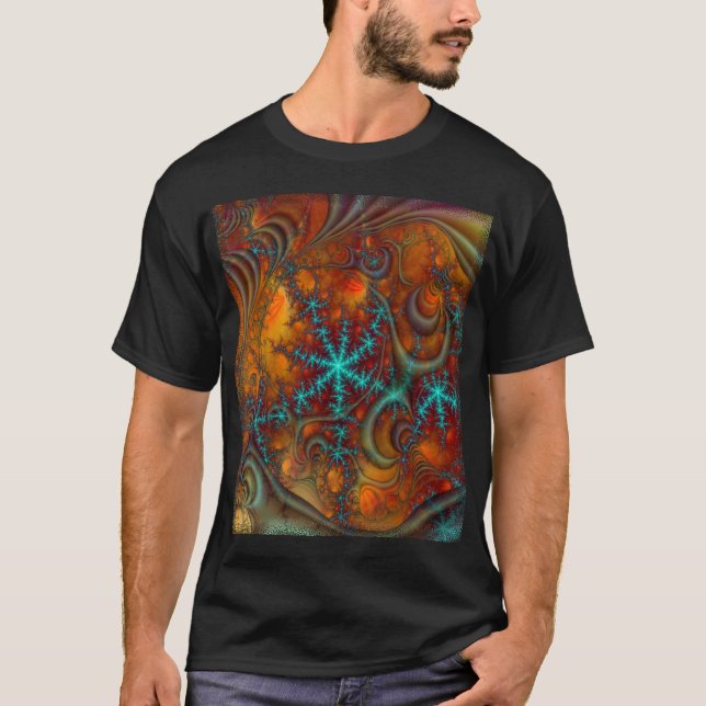 Camiseta Techno Psychedelic Fractal (Anverso)