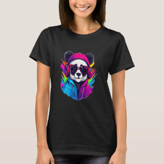 Camiseta Techno Rave Panda House Music Lover Raver