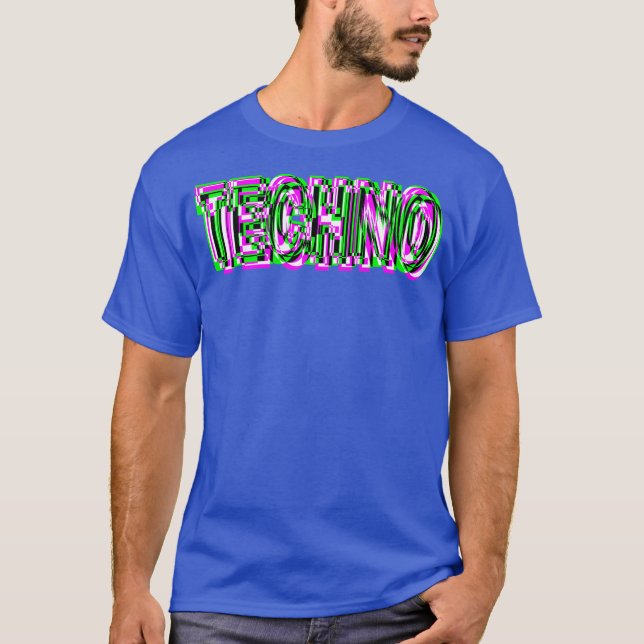 Camiseta TECHNO Shirt EDM Music Raver (Anverso)